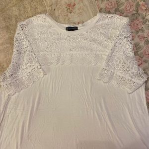 Pretty lace trim blouse